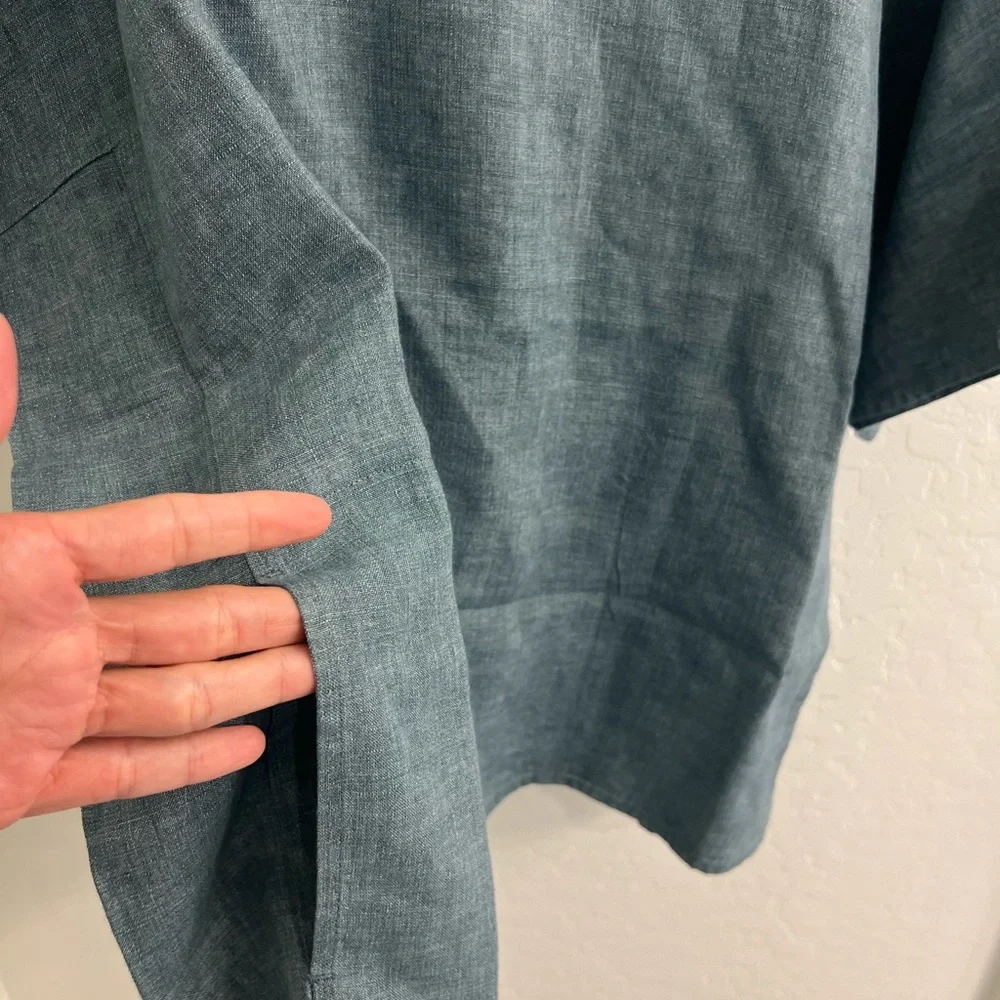 Eileen Fisher Boxy Linen Top - Picture 5 of 11